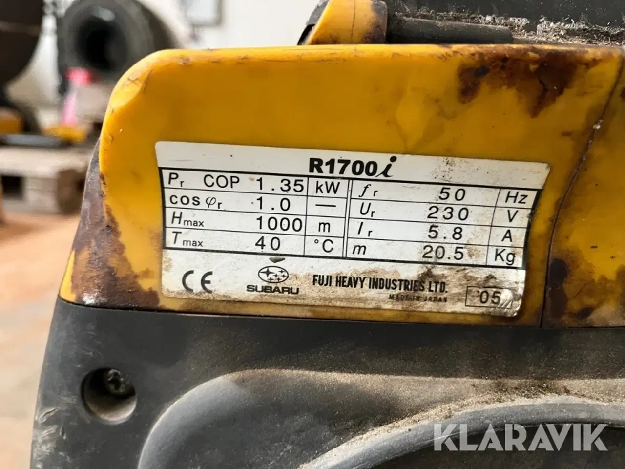 Billede 5 - Generator Robin Subaru R1700i inverter