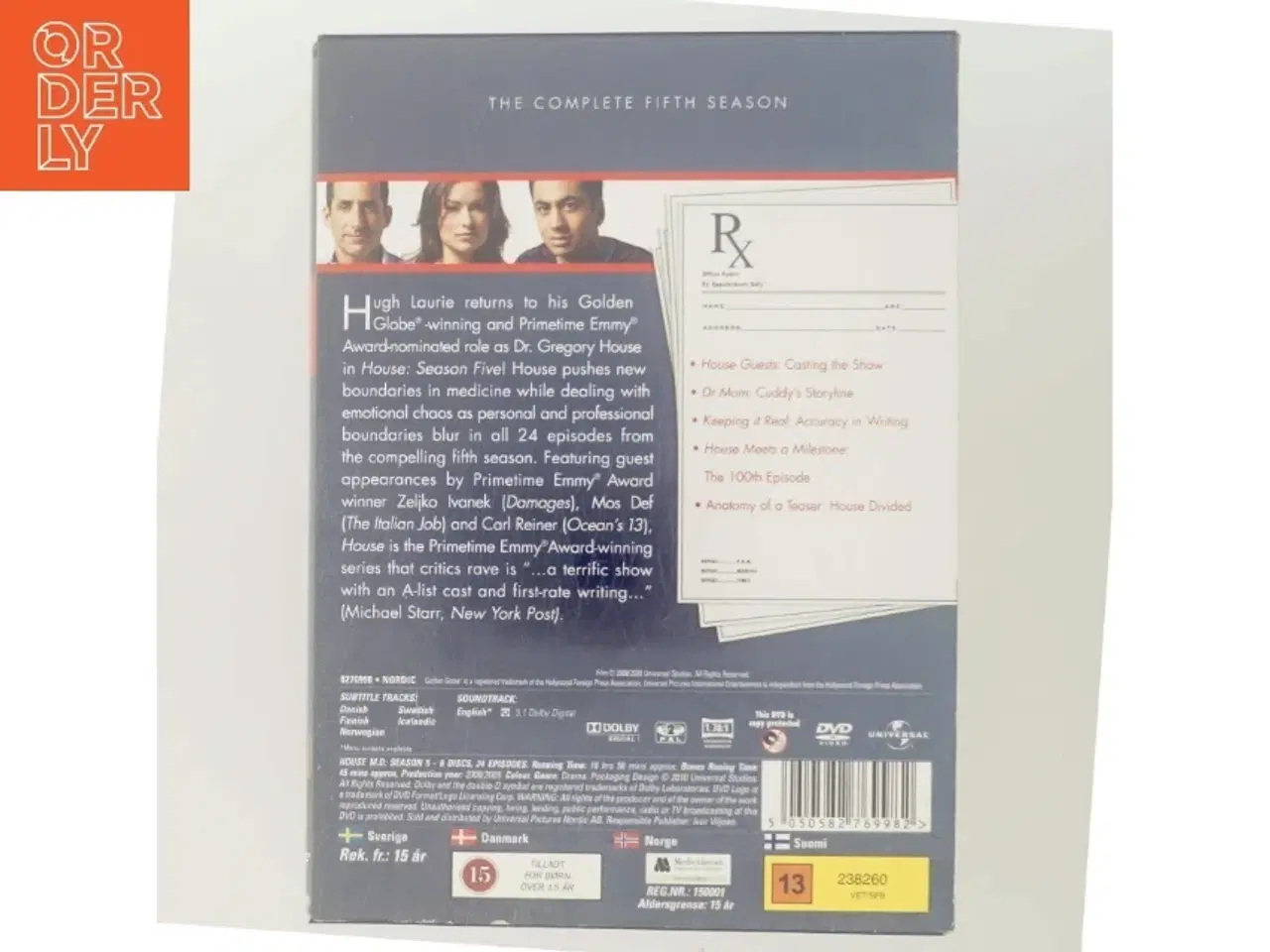 Billede 4 - House Sæson 5 med Hugh Laurie (DVD)