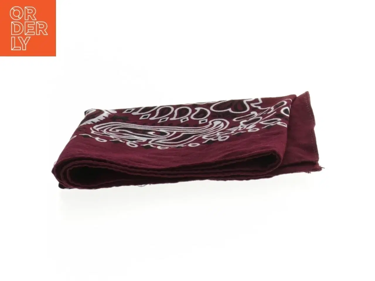 Billede 2 - Bordeaux bandana tørklæde med paisley mønster fra Cody James (str. 55x53 cm)