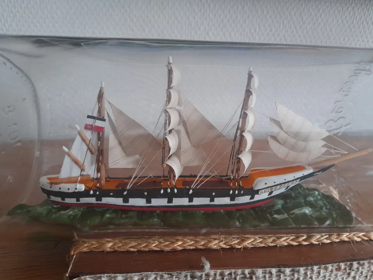 Billede 7 - Flaskeskib 29 cm.