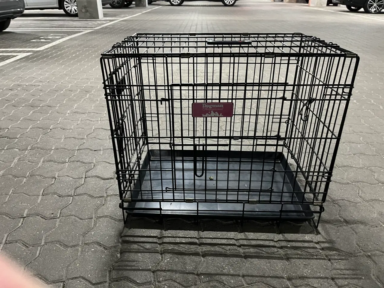 Billede 1 - Afhentes: Transportbur med to låger 43x54x60