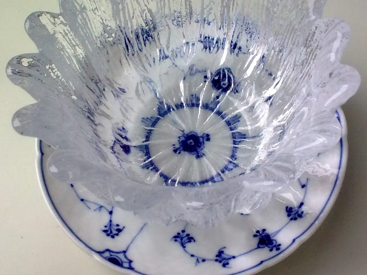 Billede 16 - Holmegaard 10 stk. SW æg is glas blomst KREA