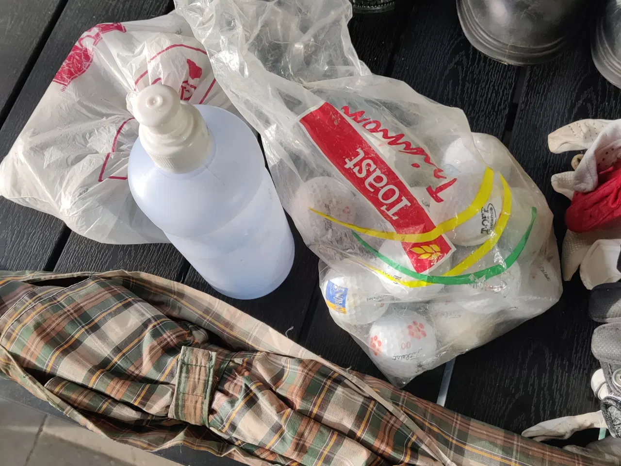 Billede 2 - Golfbag, vogn, jernkøller. 