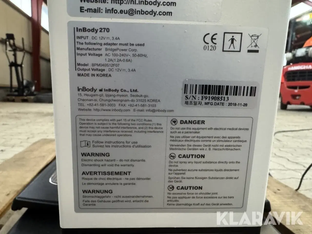 Billede 6 - Kropsscanner Inbody 270