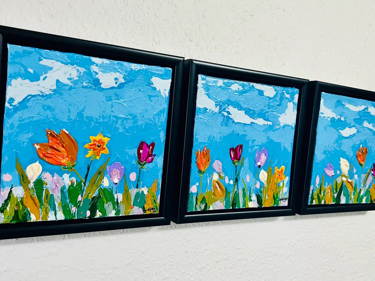 Billede 2 - Maleri med blomstermotiv