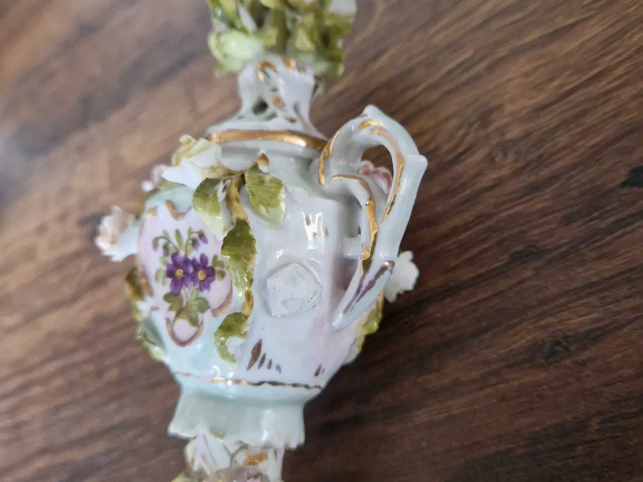 Billede 2 - Smukt antikt vægrelief I biscuit porcelæn 