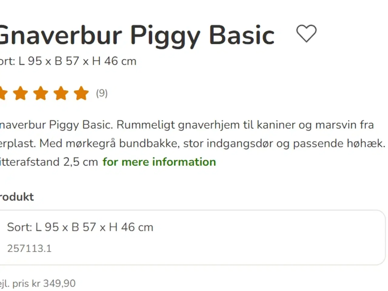 Billede 2 - NYT Gnaver/Kanin bur - ikke pakket ud