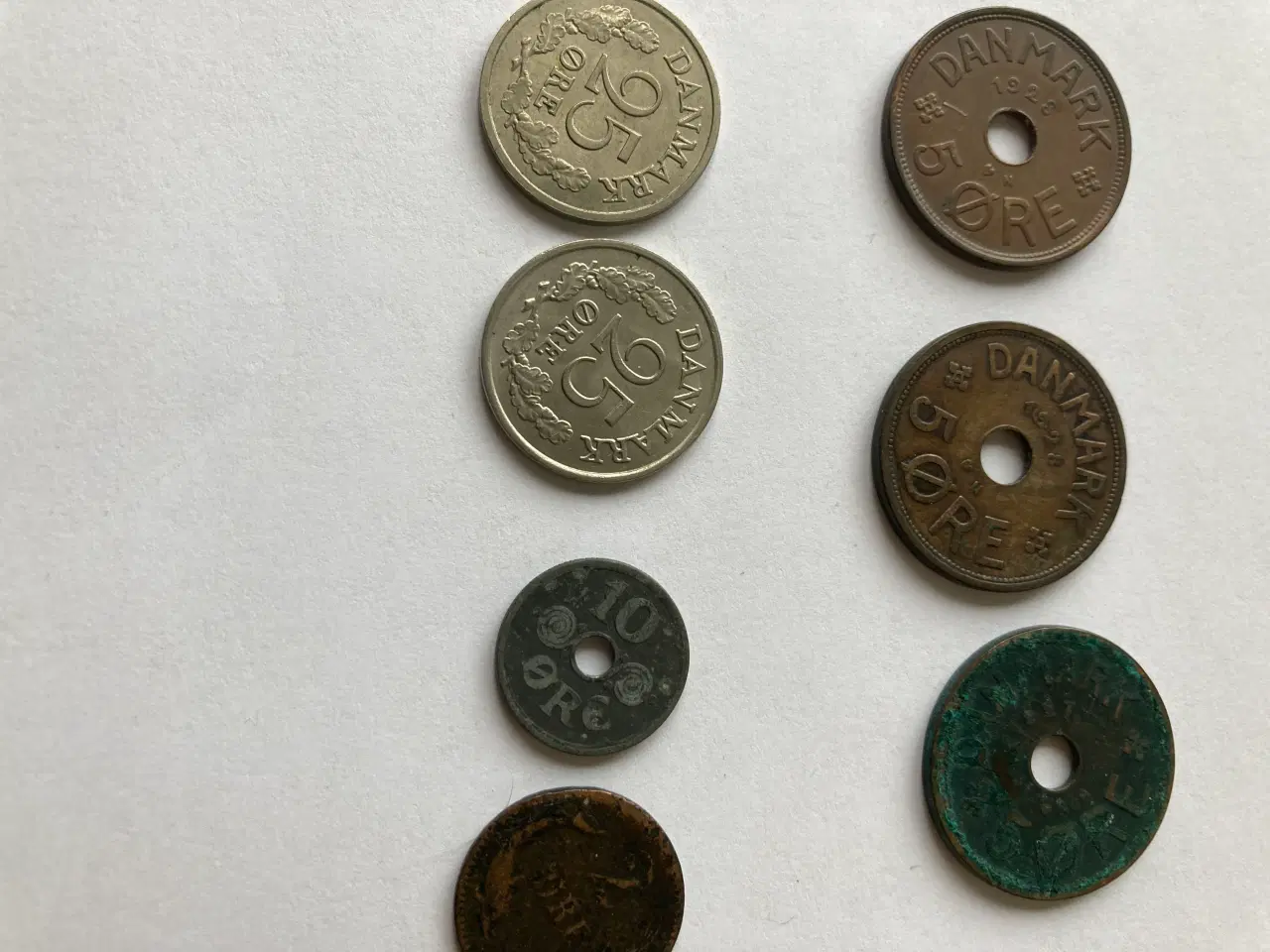 Billede 4 - Danske 1-2-5 ører mfl.  samt norske og amerikanske