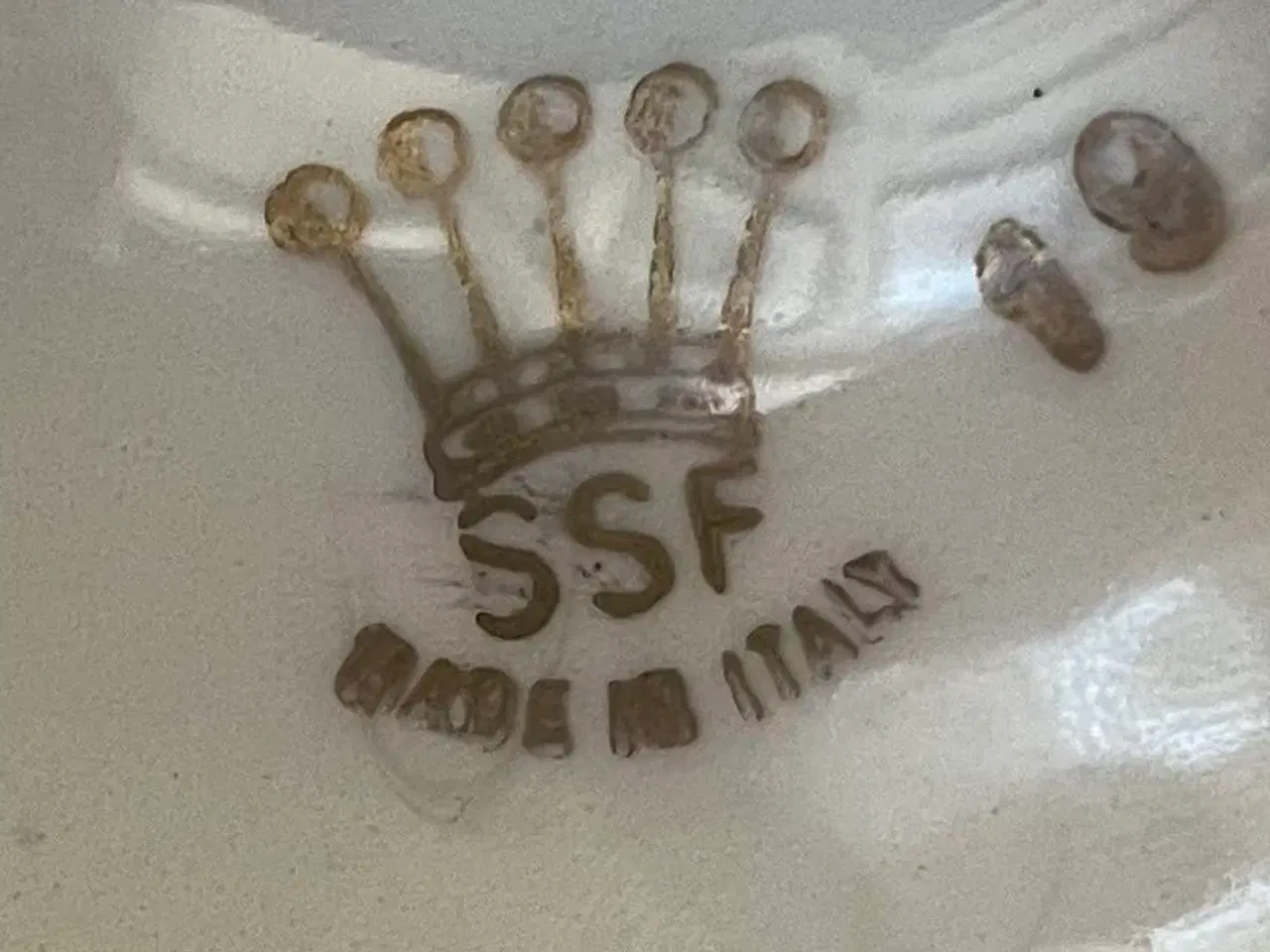 Billede 5 - Italiens porselænlampe - Crown SSF