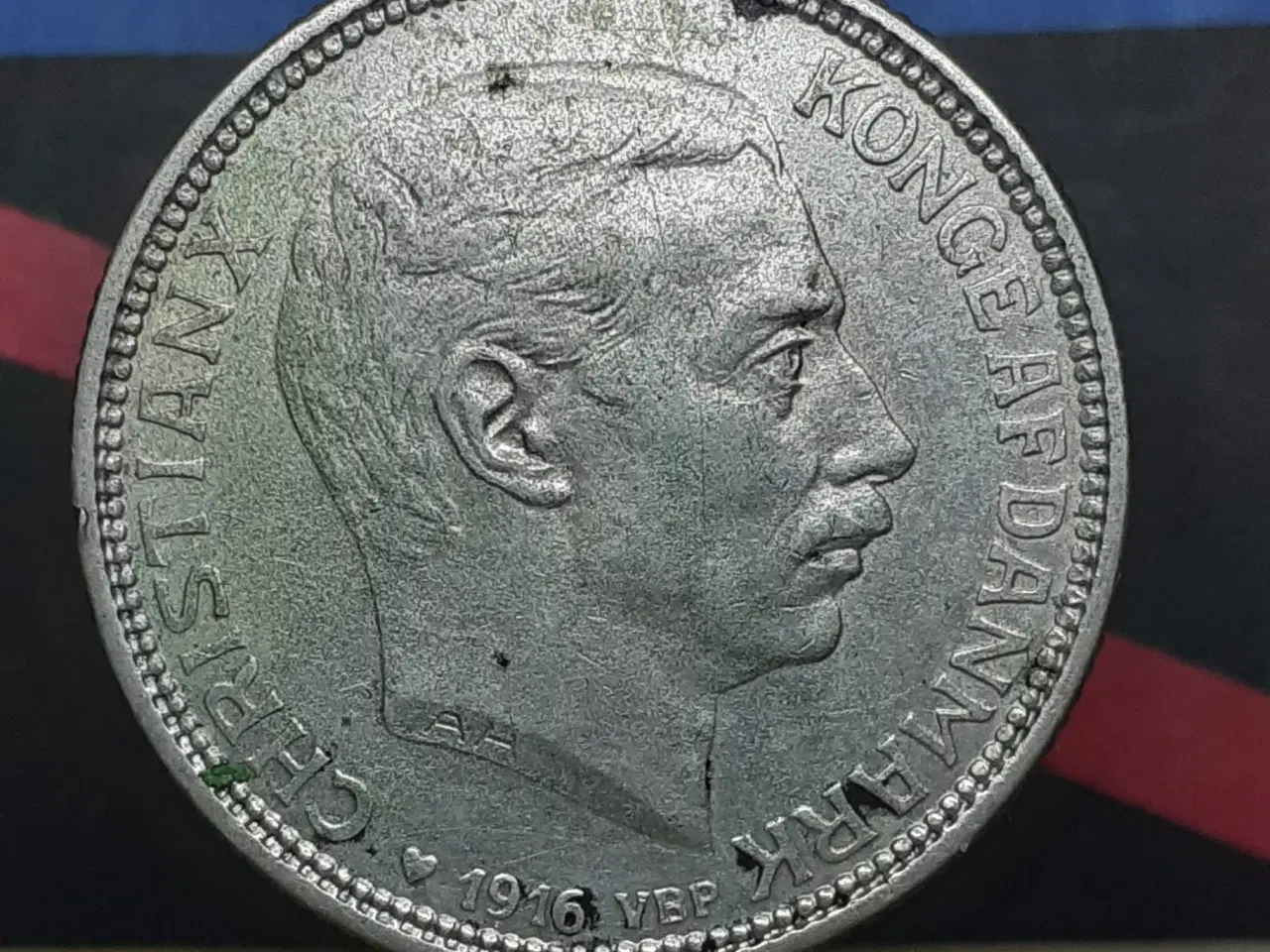 Billede 1 - 2 kr 1916 sølv