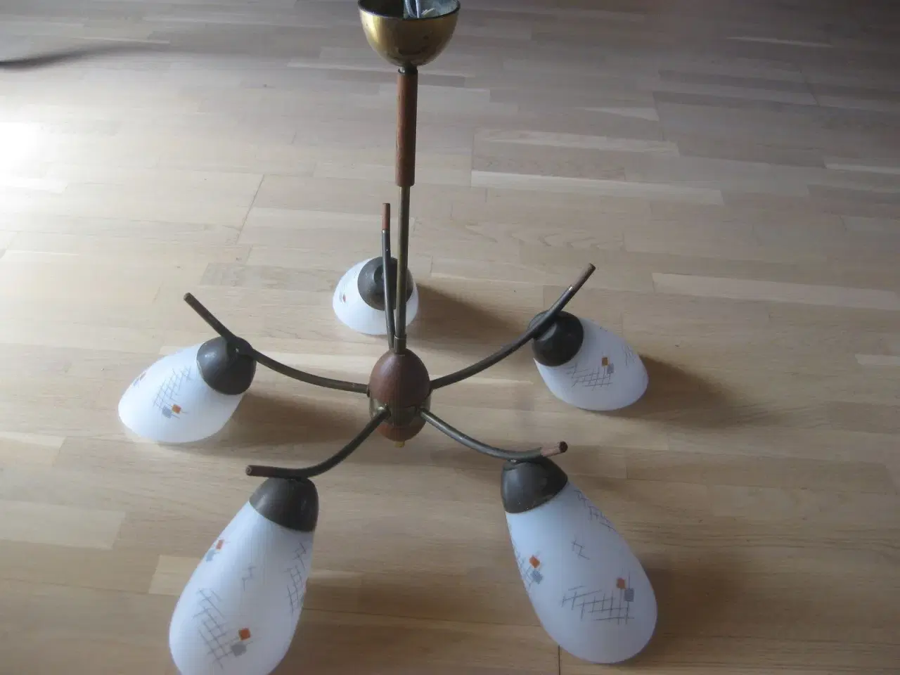 Billede 1 - Superflot retro loftslampe fra 50´ erne.