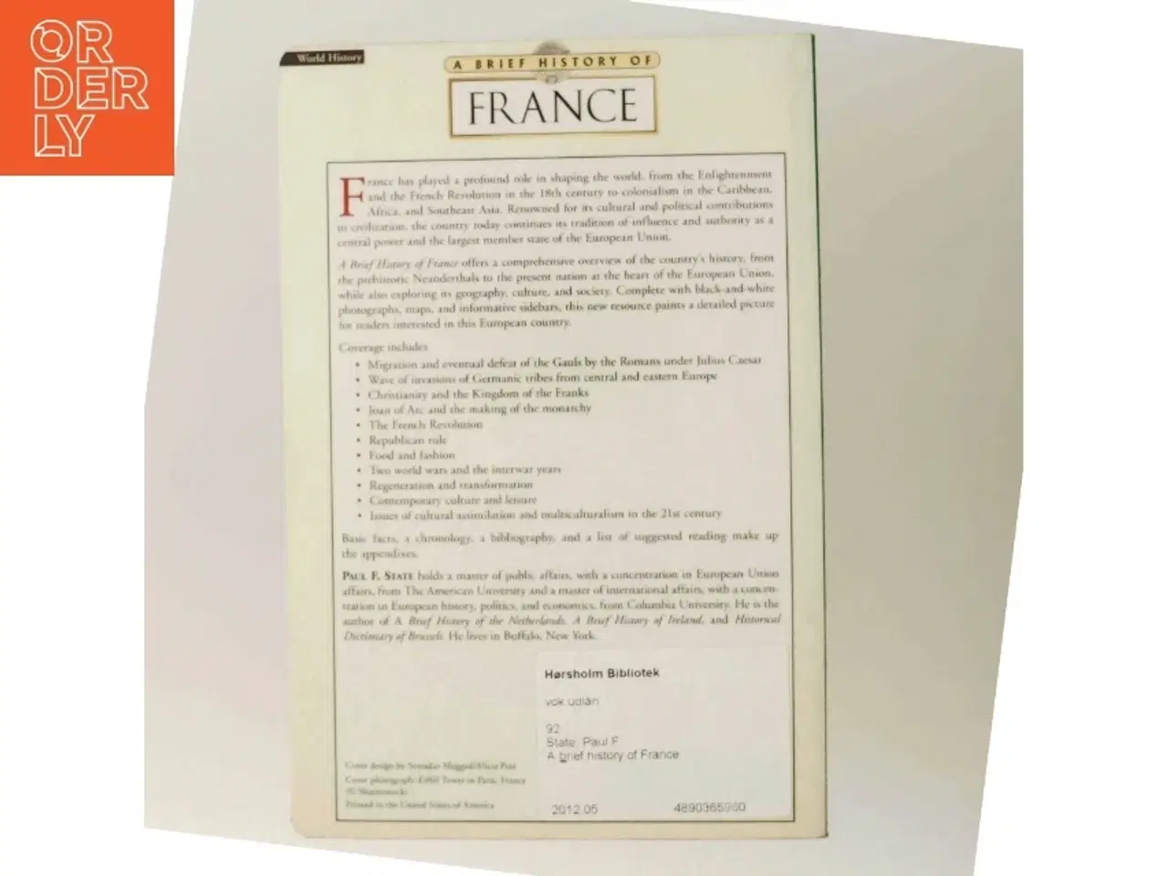 Billede 3 - &#39;A Brief History of France&#39; af Paul F. State (bog)