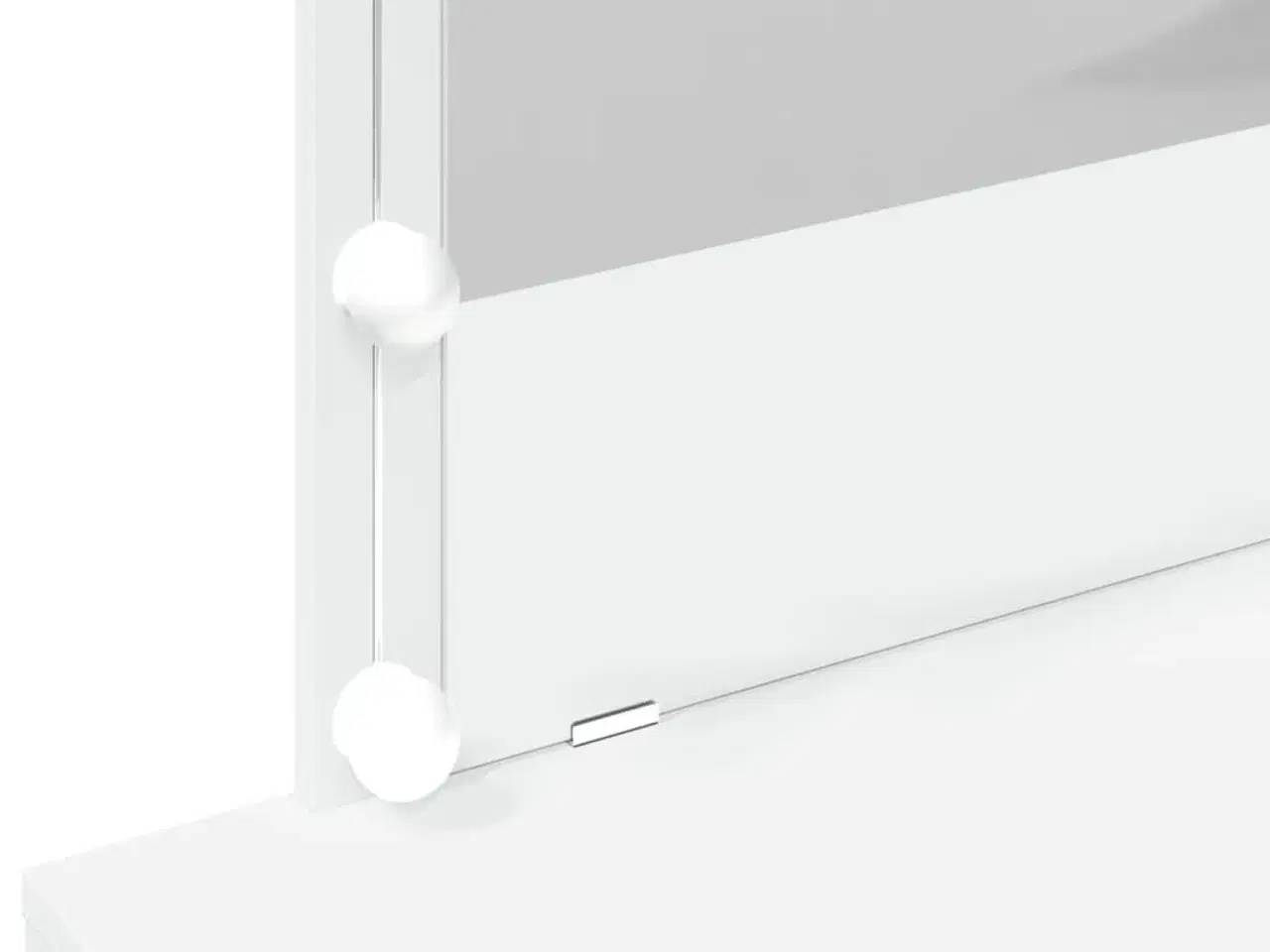 Billede 12 - Makeupbord med LED-lys 100x40x120 cm hvid