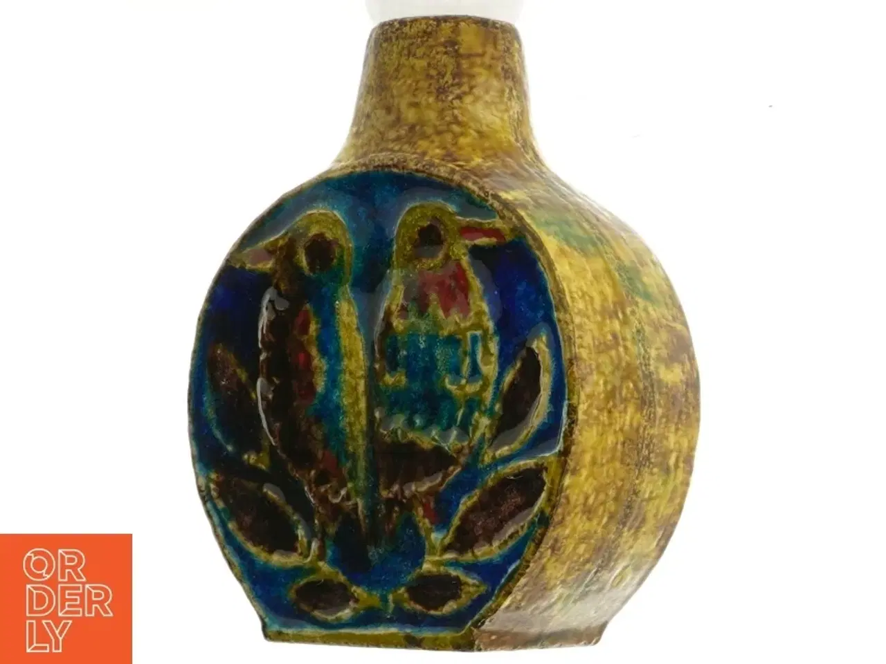 Billede 1 - Keramikvase (str. 17 x 14 x 6 cm)