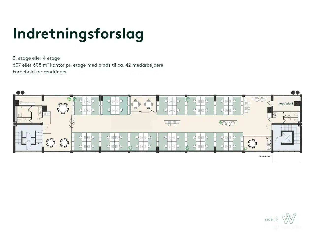 Billede 21 - Nyistandsatte kontorlejemål beliggende i hjertet af Nørrebro lige ved metro og
S-tog.