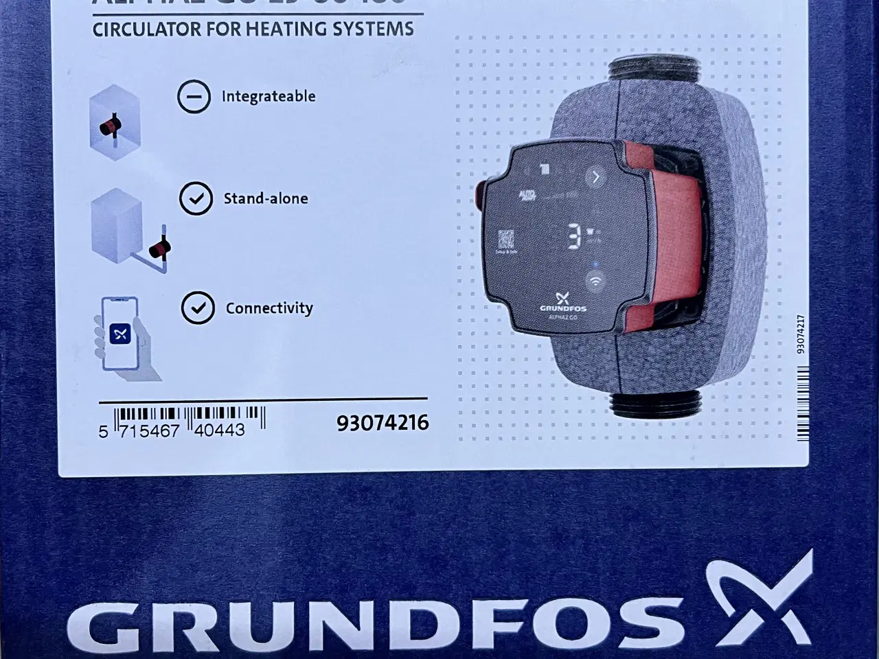 Billede 2 - Grundfos Alpha2 GO (WiFi ) 25-60 180 Helt ny