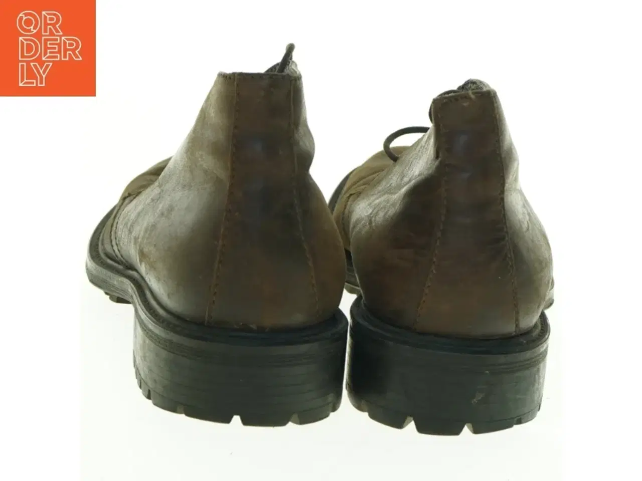 Billede 2 - Brune læderstøvler (str. 41)