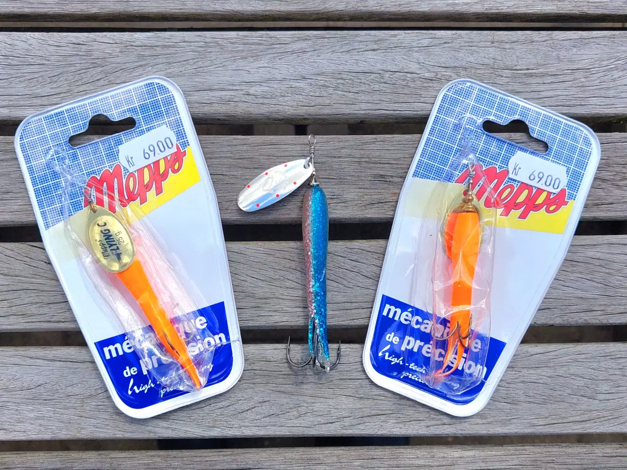 Billede 1 - 3 stk Mepps og Savage Gear kondomspinnere 