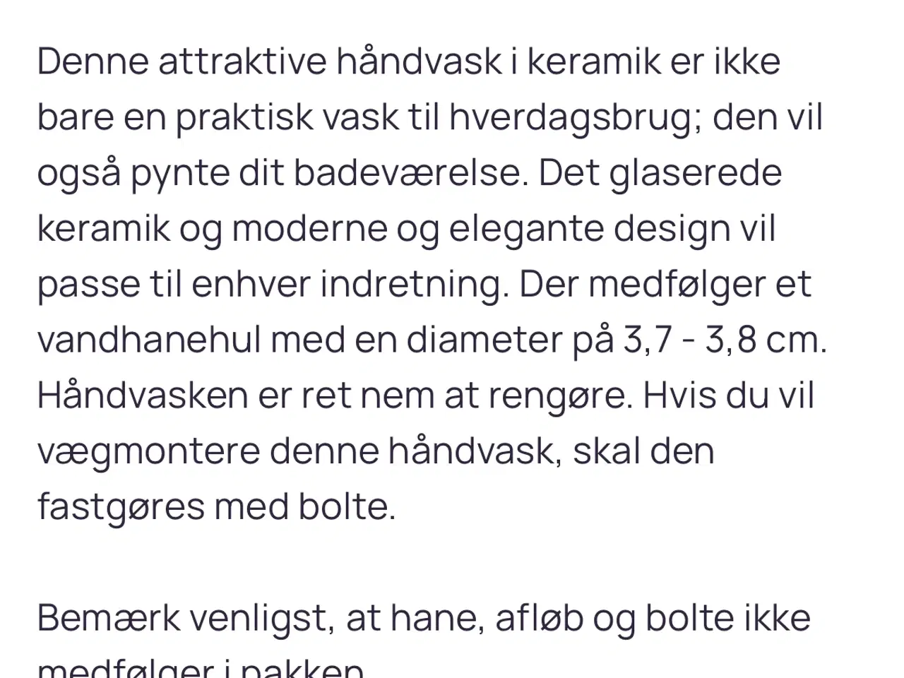 Billede 4 - Flot Sort håndvask med guld armatur