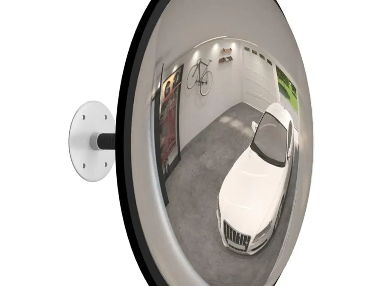 Billede 3 - Indendørs konveks trafikspejl sort Ø40 cm akryl