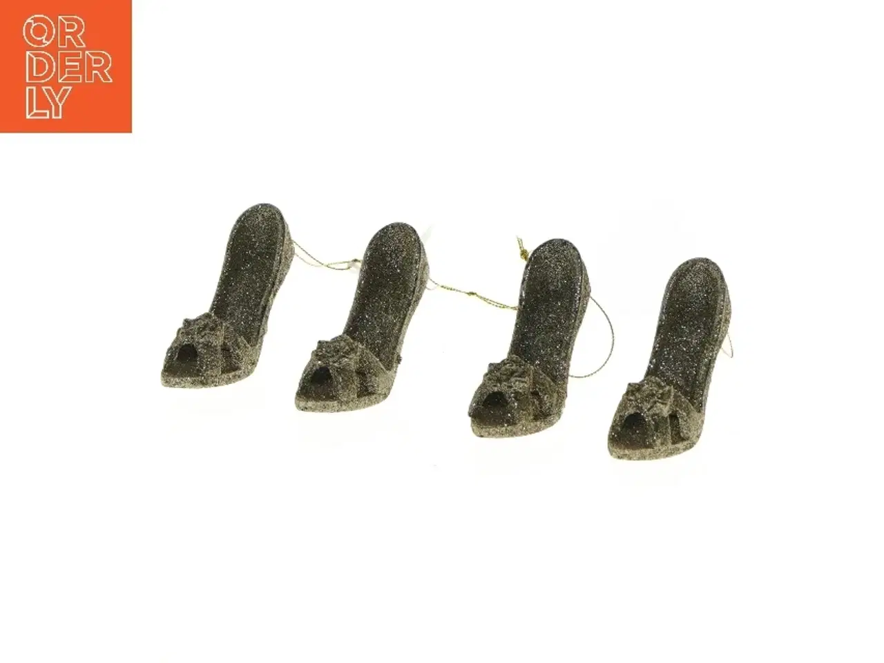 Billede 4 - Glitrende sko julepynt (str. 9 cm)