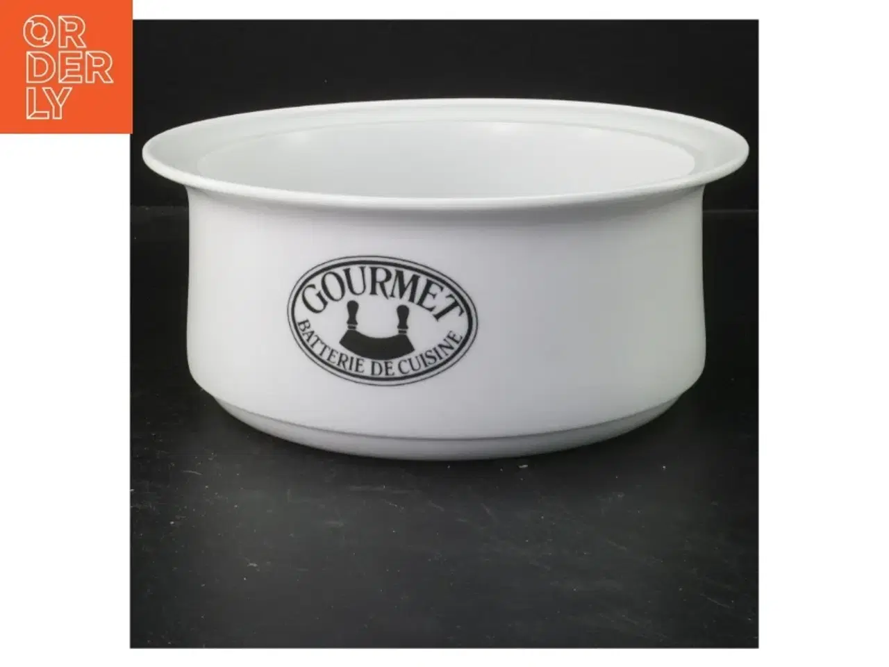 Billede 1 - Porcelænsskål med Gourmet mærke fra Alpandan (str. Ø 21x9 cm)