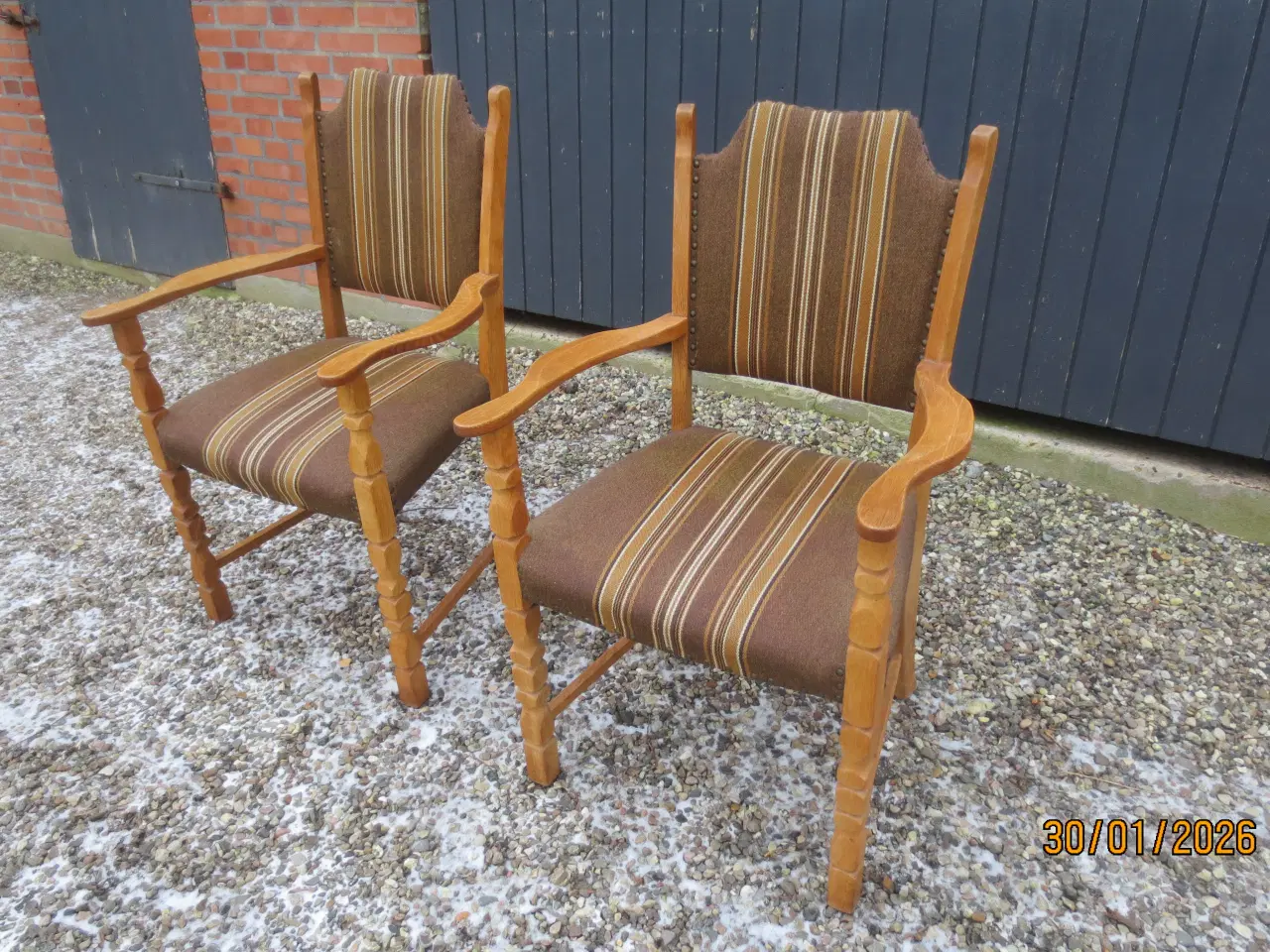 Billede 1 - 2 stk Henning Kjærulff Armstole i Egetræ