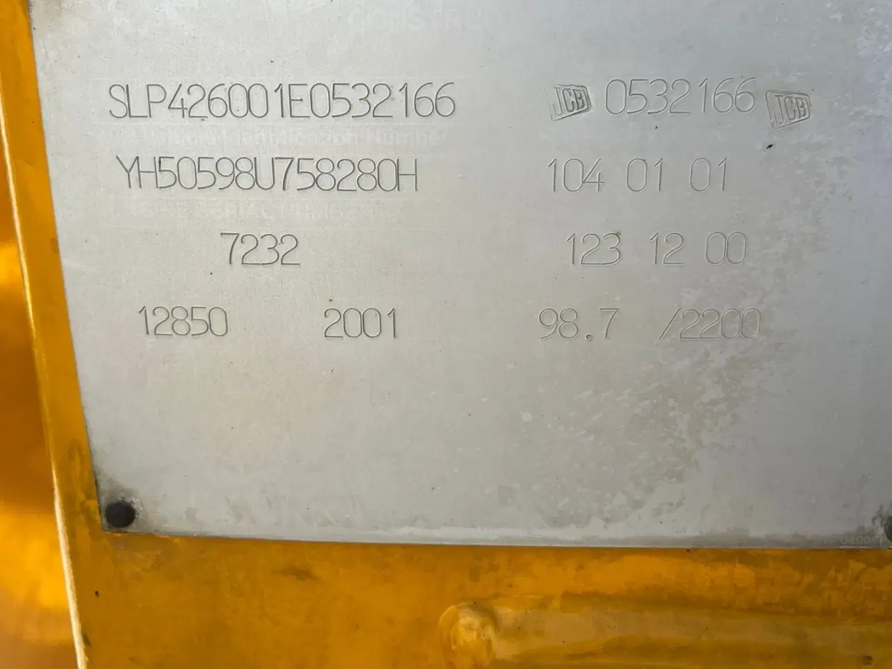 Billede 3 - JCB 426 med traktor dækmontering og hurtigskifte samt centralsmørring
