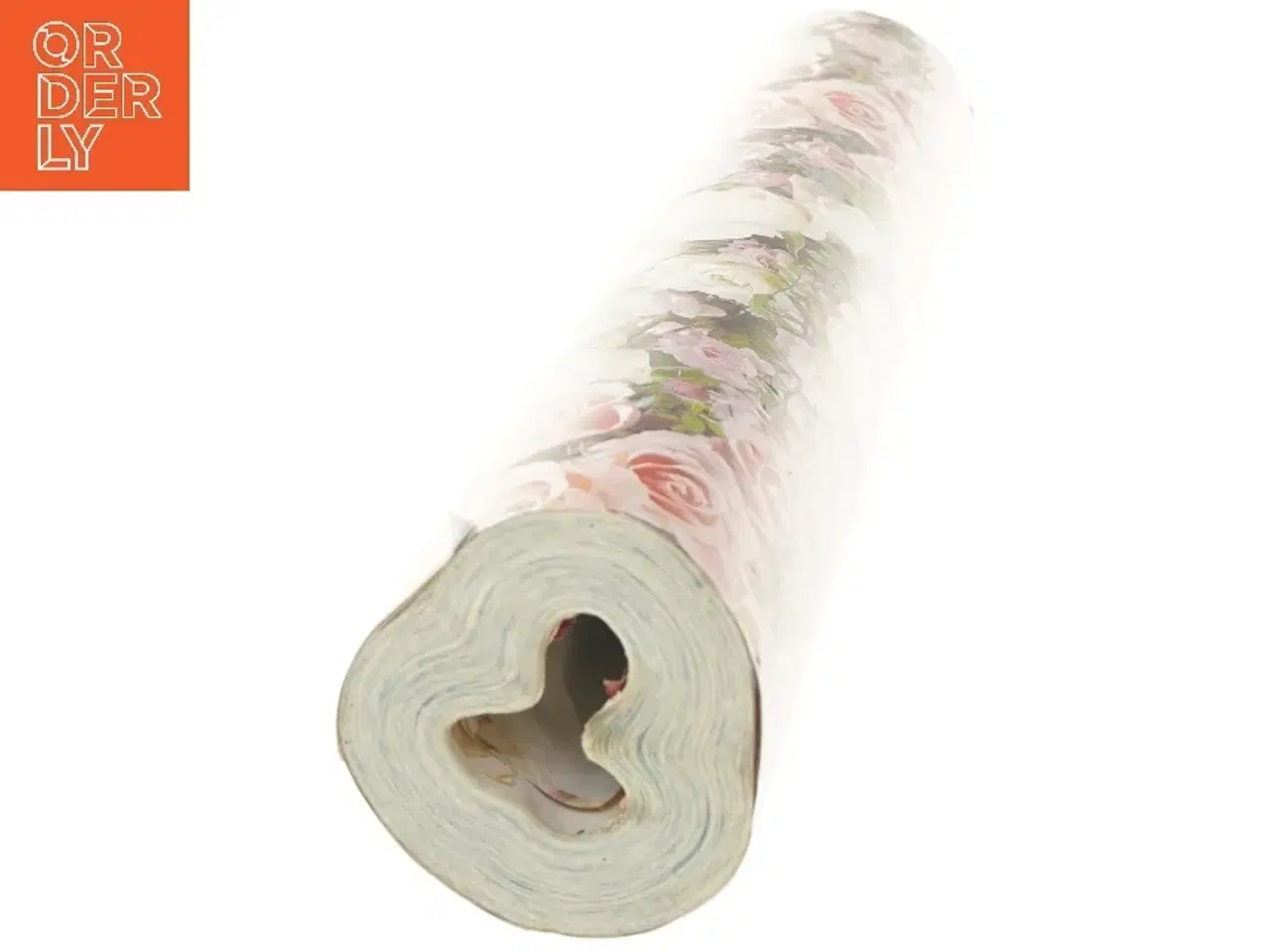 Billede 2 - Kvalitets gavepapir med rosenmønster (str. 55 cm)