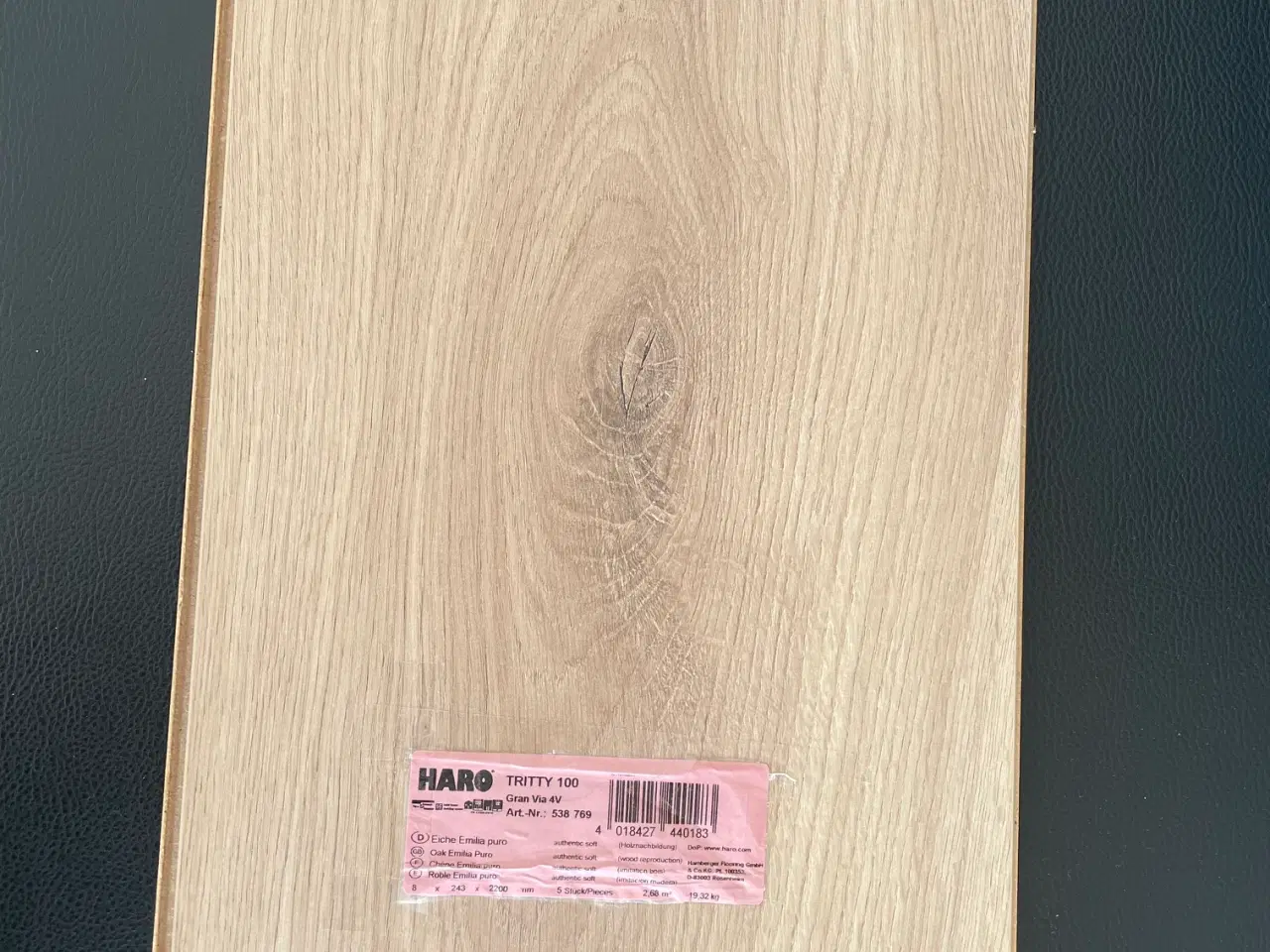Billede 1 - Laminat klikgulv 25kvm Oak/Ege incl. undergulv