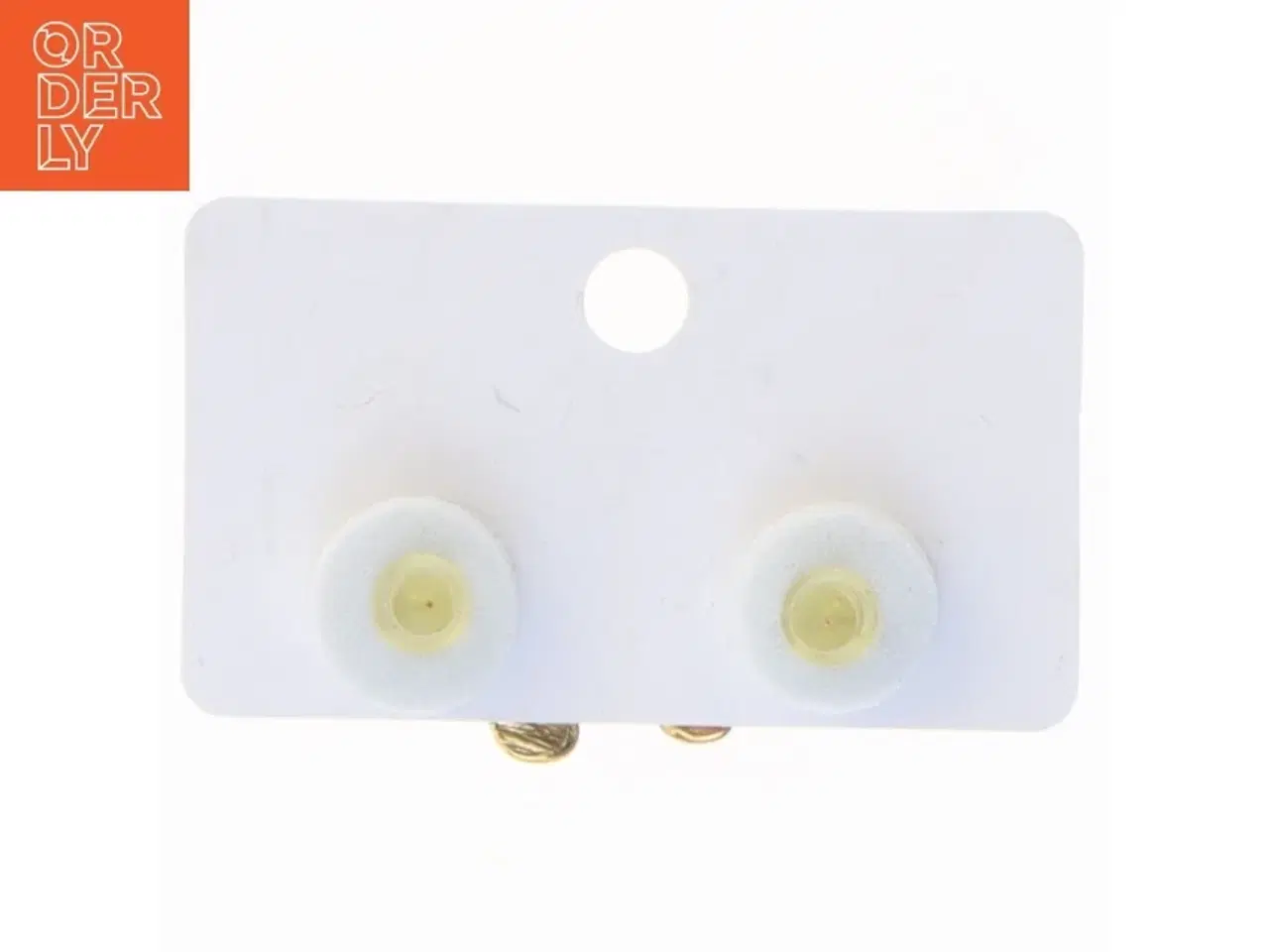Billede 2 - Gyldne bamseøreringe (str. 2 x 1 cm)