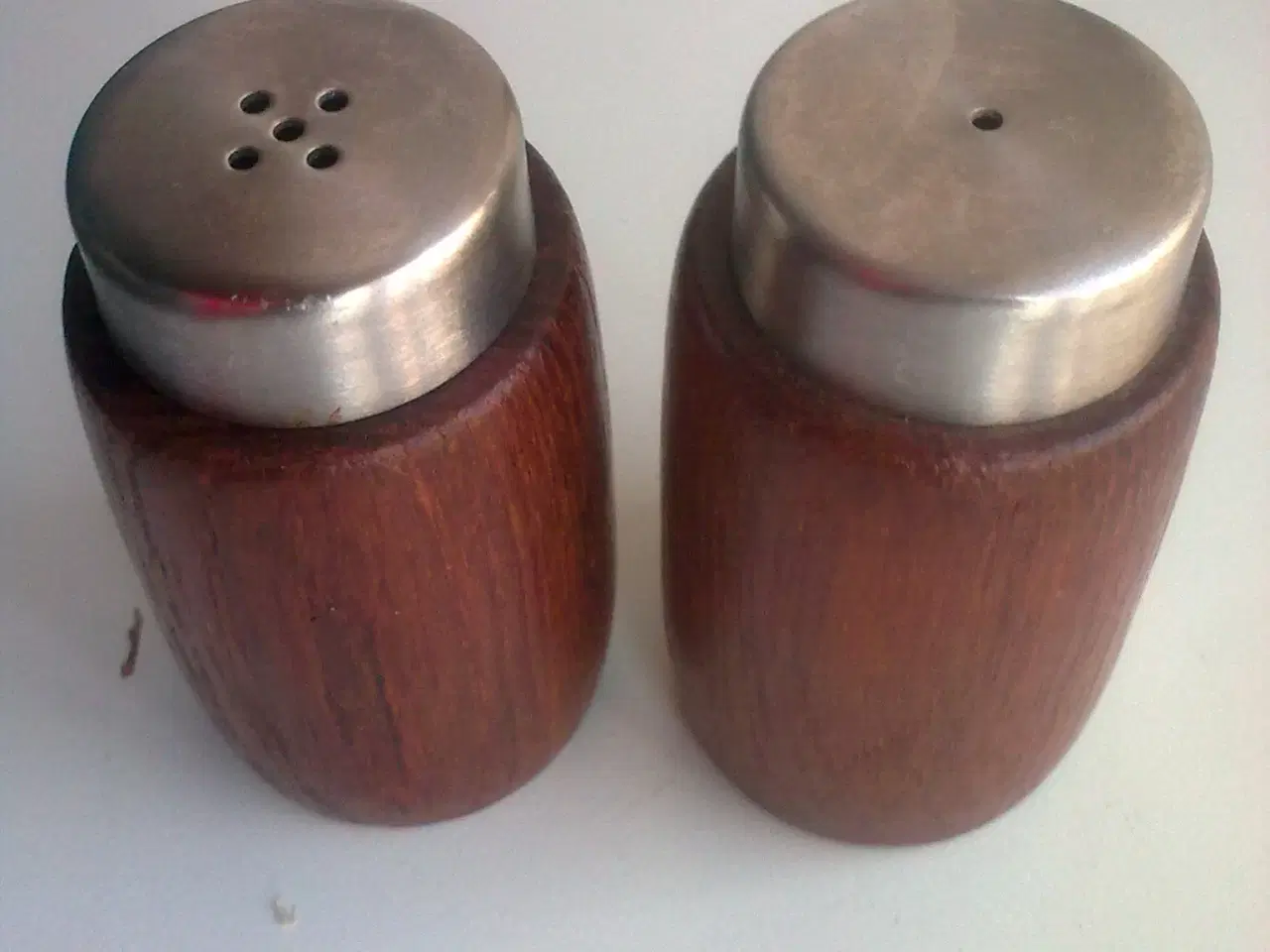Billede 7 - Teak træ stål RETRO salt peber Dansk VARIANTER