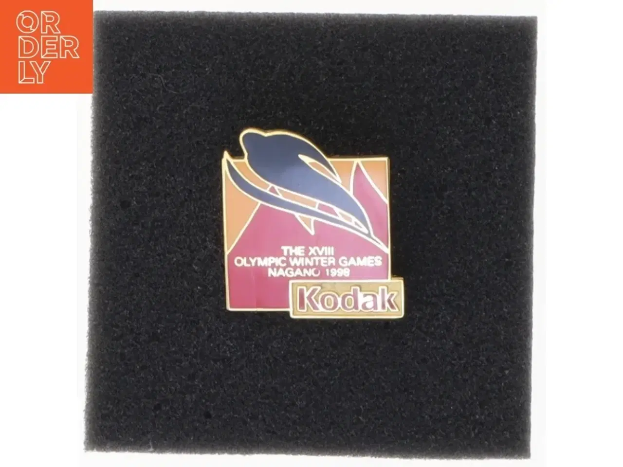 Billede 1 - Nagano 1998 Olympiske Lege Kodak Sponsor Pin (str. 2,5 x 2,5 cm)