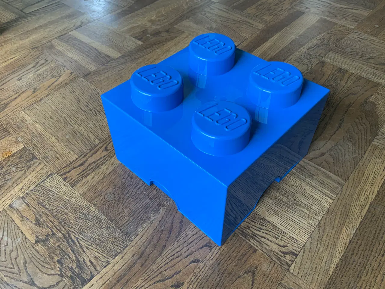 Billede 2 - LEGO OPBEVARINGSKASSE 4 KNOPS 25 CM BLÅ
