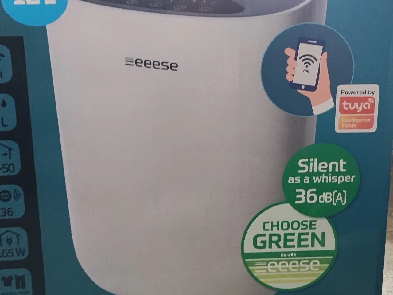Billede 1 -  ny affugter,  eeese Emil Dehumidifier 12L, Wi-Fi