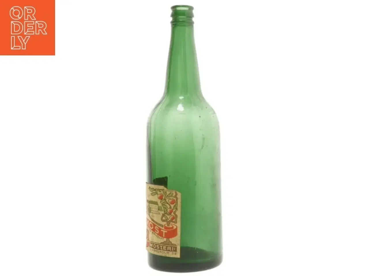 Billede 2 - Grøn æblemost flaske (str. 28x8 cm)