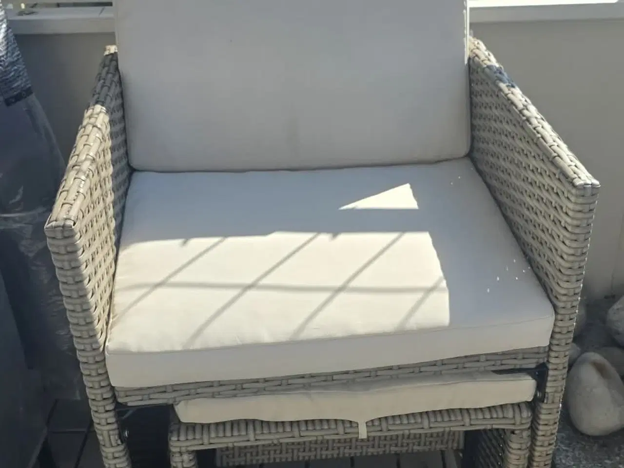 Billede 3 - Polyrattan havestole med skammel