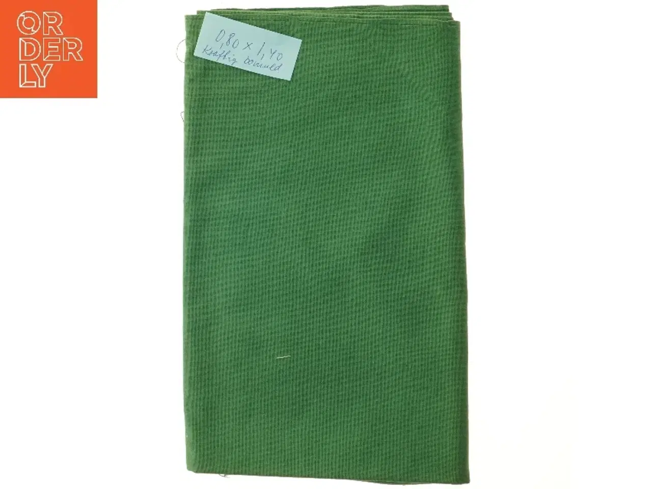 Billede 1 - Grønt bomuldsstof (str. 80 x 140 cm)