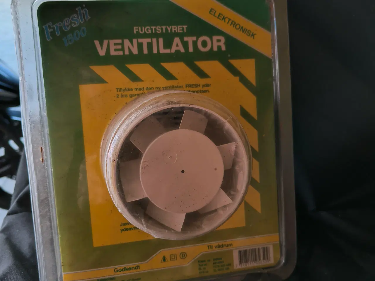 Billede 1 - ventilator fugtstyret til vådrum