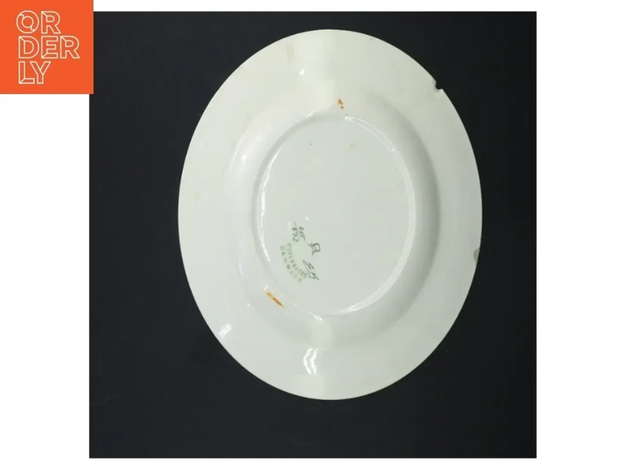 Billede 4 - Dekorativ tallerken med blomsterdesign (str. Ø 23 cm)