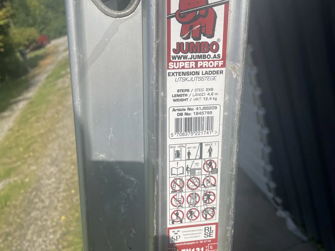 Billede 2 - Jumbo skydestige 4,60 cm