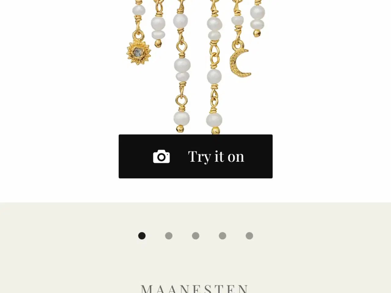 Billede 1 - Maanesten jewelry øreringe