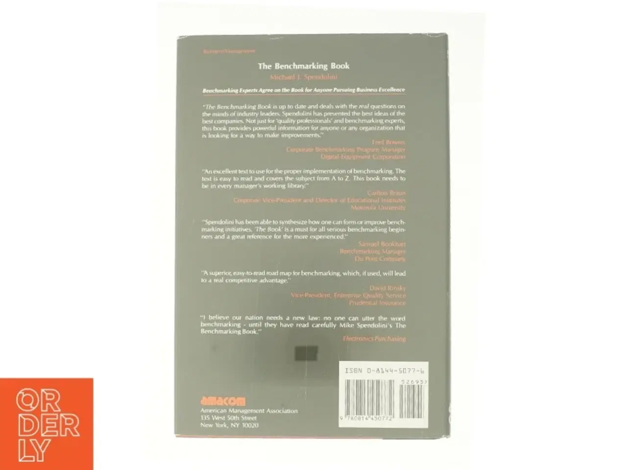 Billede 3 - The Benchmarking Book by Michael J. Spendolini af Spendoloni, Michael J. (Bog)