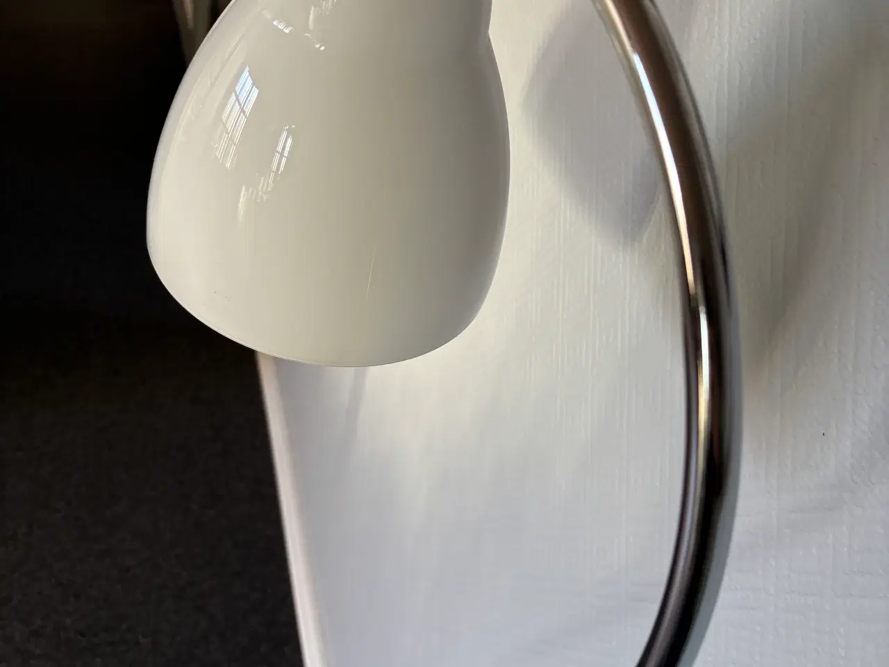 Billede 3 - Standerlampe med glasskærm 