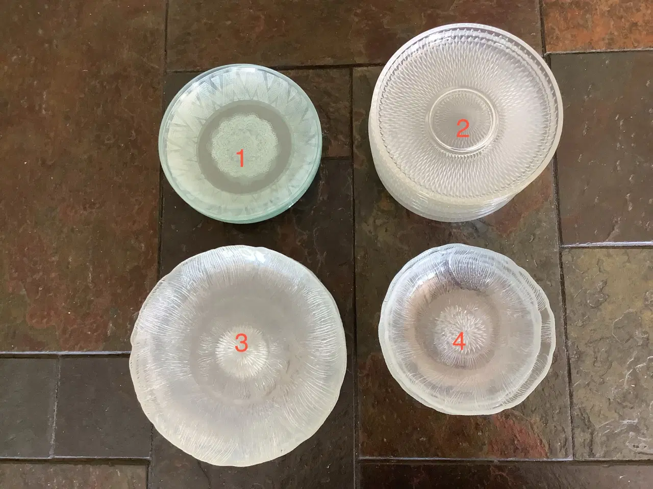 Billede 1 - Assietter i glas, Diverse