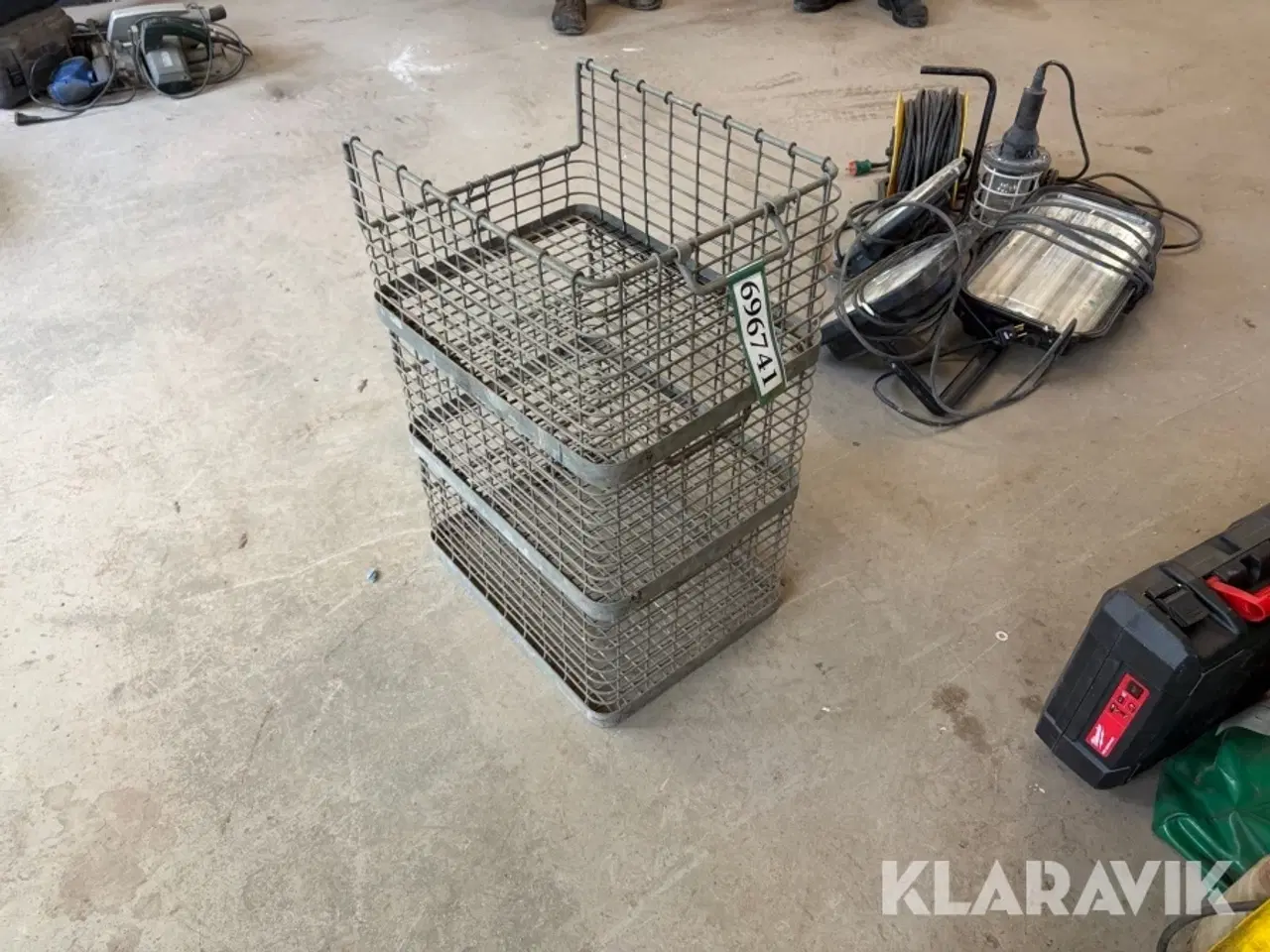 Billede 1 - Trådkurve i metal ca 100 styk.