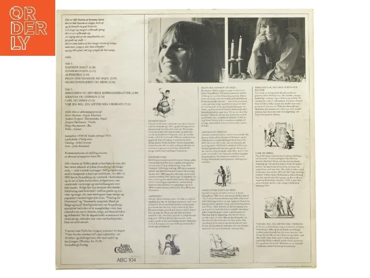 Billede 3 - Trille - Viser fra din oldefars tid LP fra Strandbergs Kulturhistoriske Bibliotek