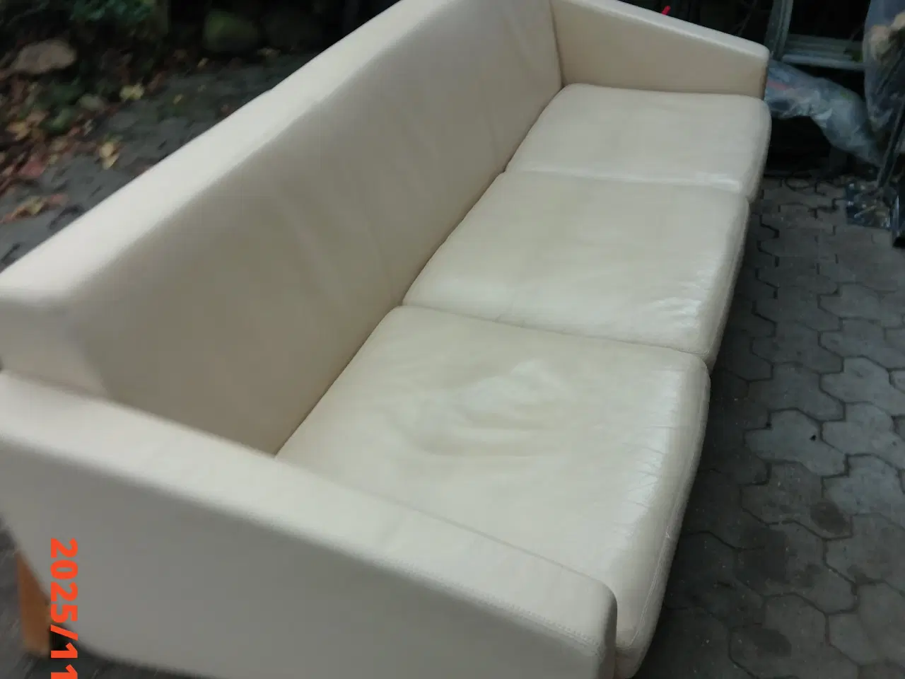 Billede 1 - Lædersofa fra trip-trap