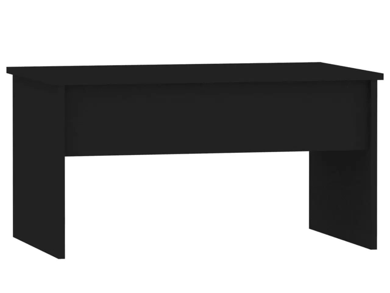Billede 3 - Sofabord 80x50,5x41,5 cm konstrueret træ sort