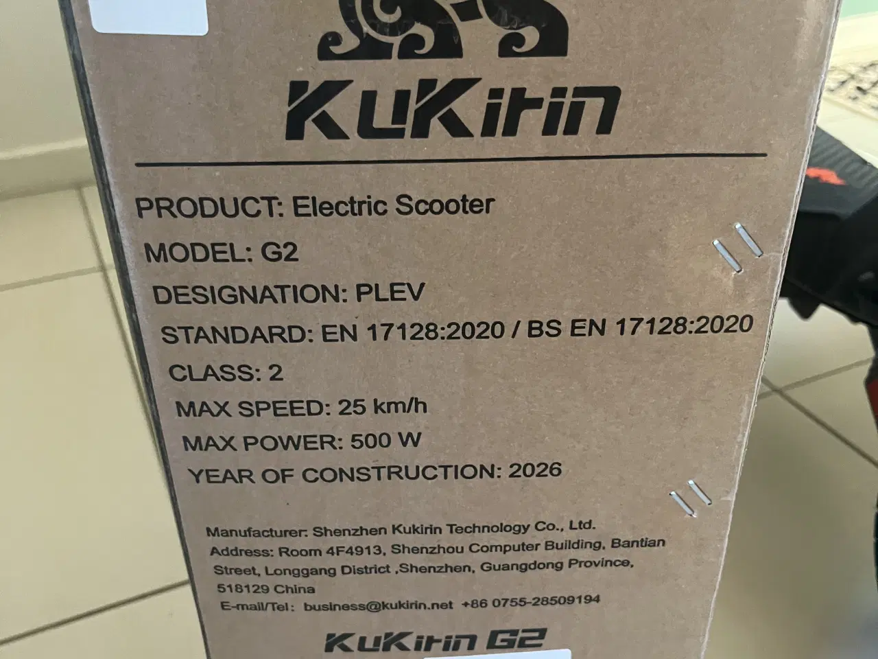 Billede 2 - Helt ny ubrugt el-løbehjul